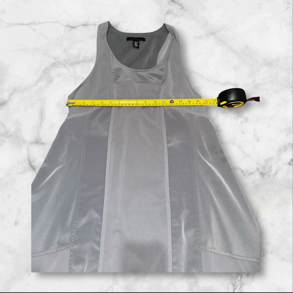 Kenneth Cole Gray Sleeveless A-Line Midi Dress | Modern Minimalist | Size S - Picture 7 of 8
